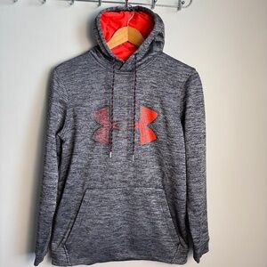 Under Armour Men's Long Sleeve Fleece Pullover Hoodie Marled Gray Small ColdGear